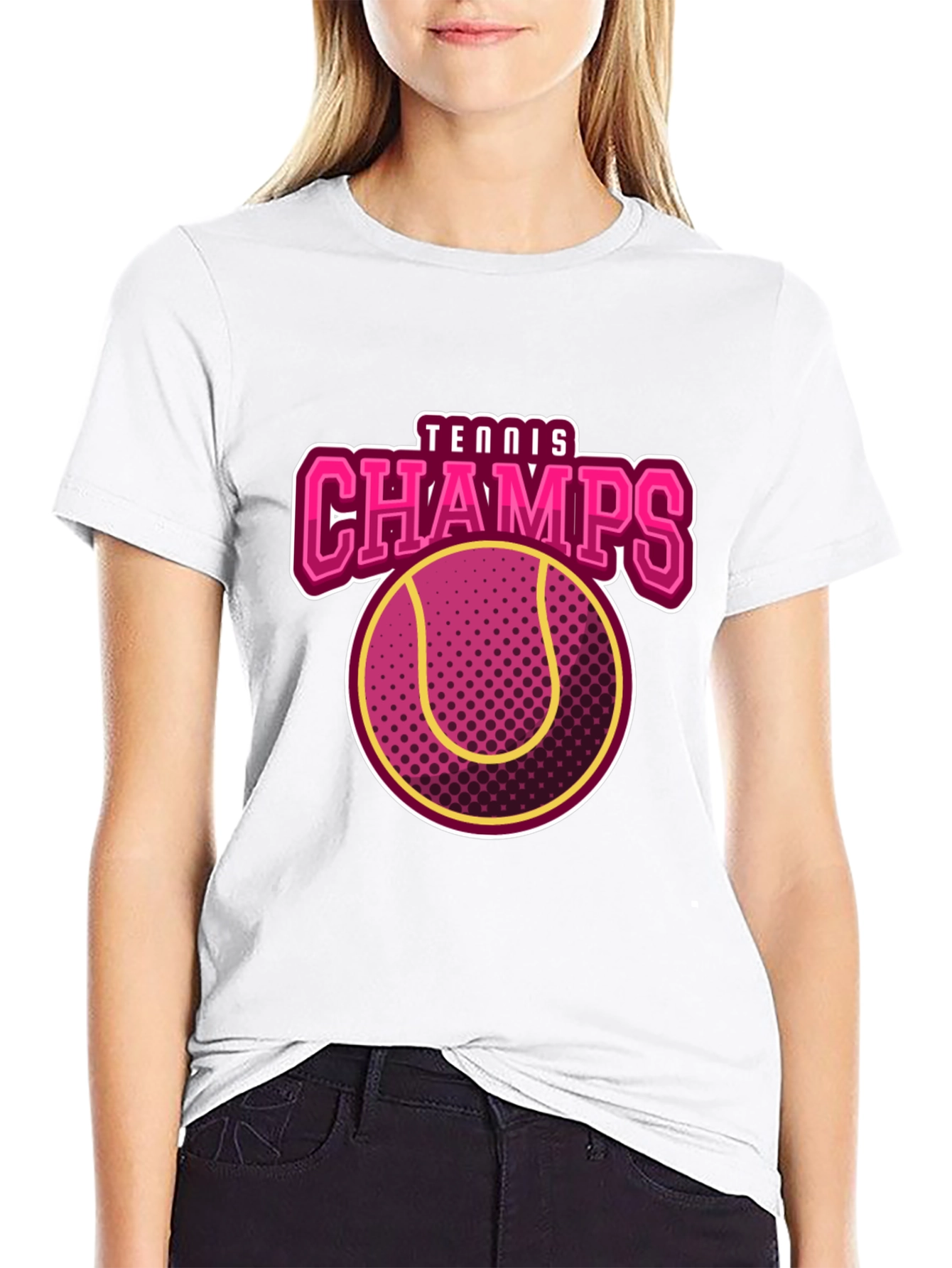 Black Tennis Champs Graphic Tee view 9