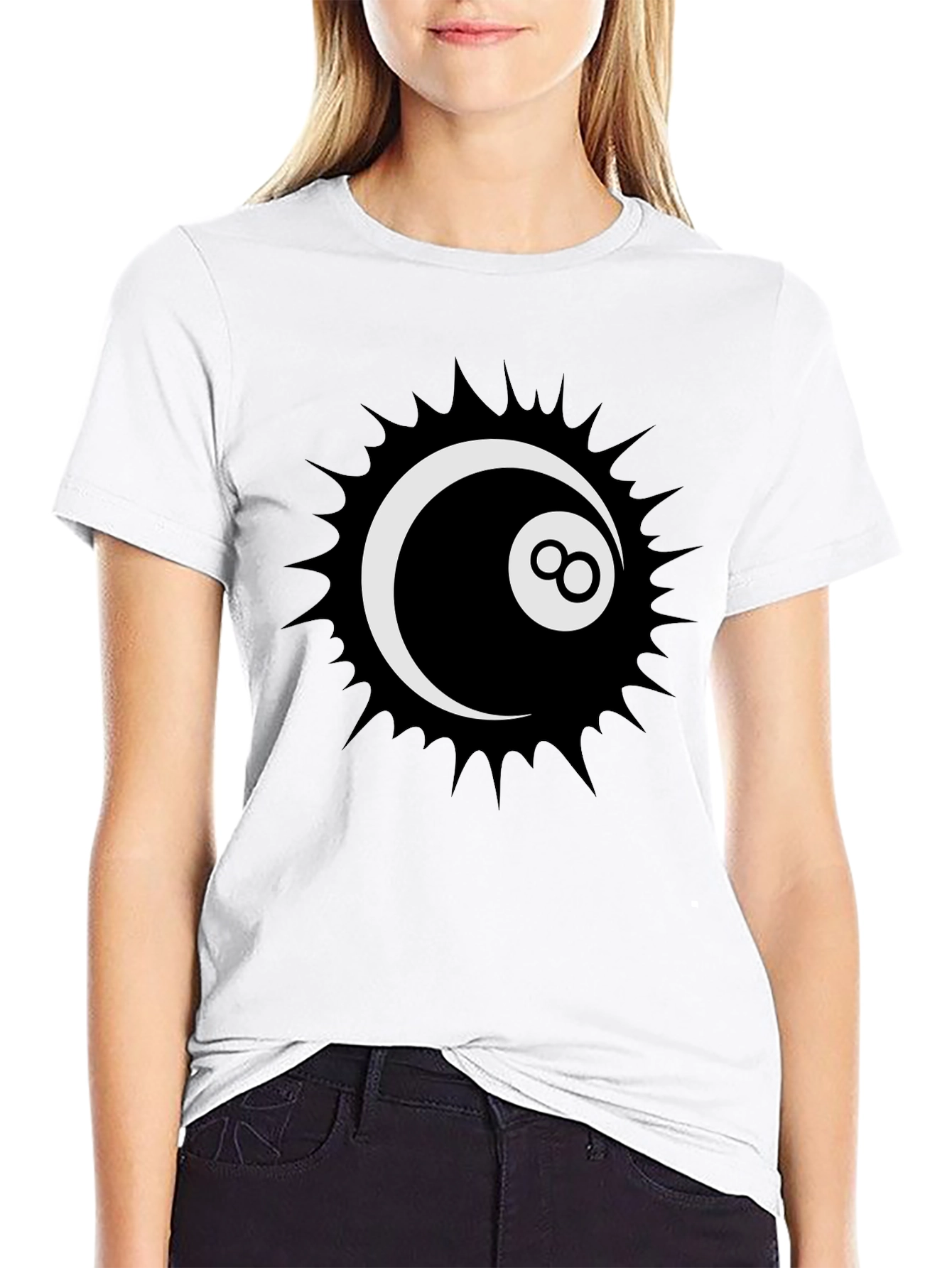 Cool 8-Ball Graphic Tee - Stylish Black T-Shirt - 9