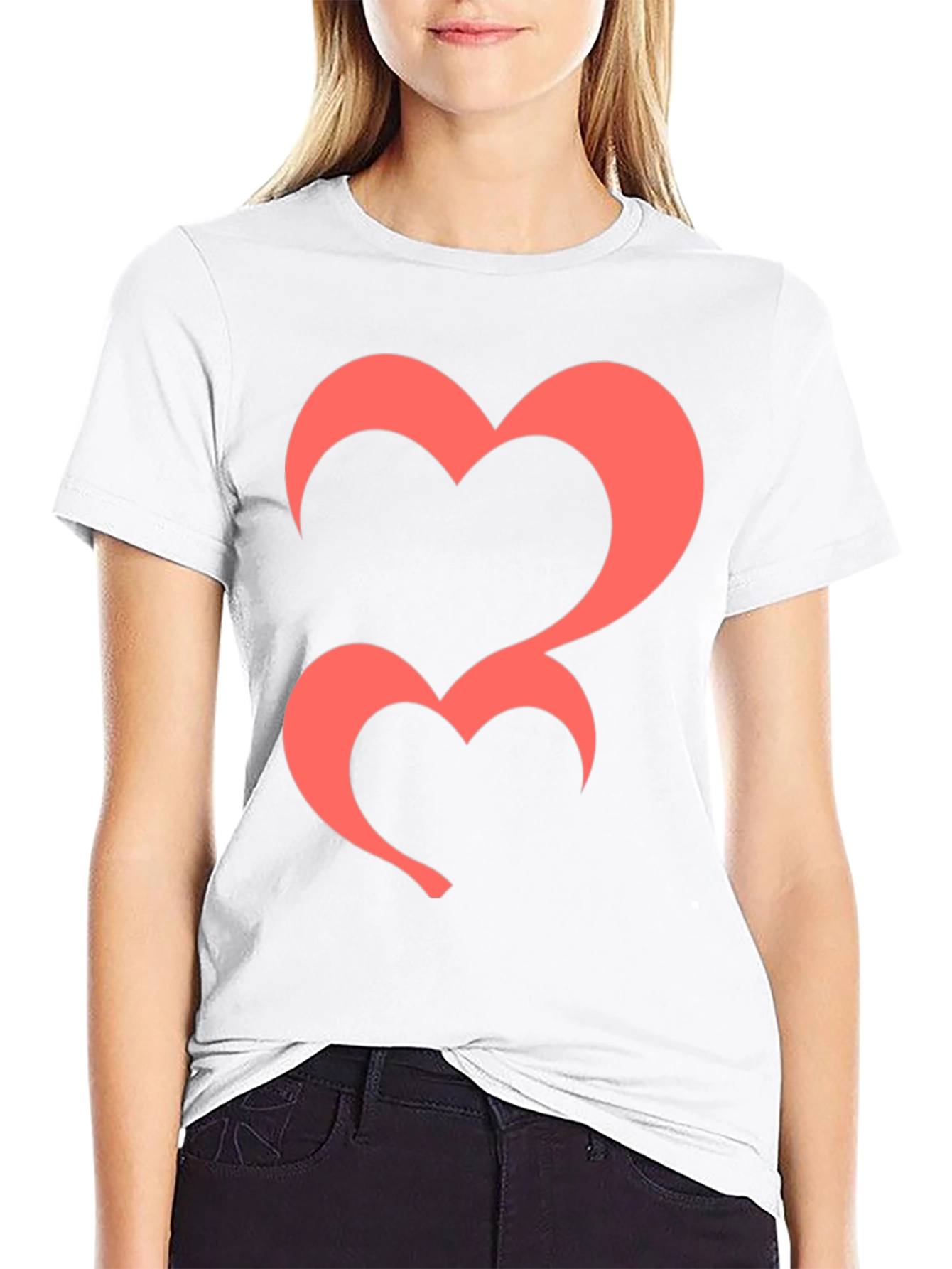 Black Heart Graphic Tee - Black Casual T-Shirt view 9