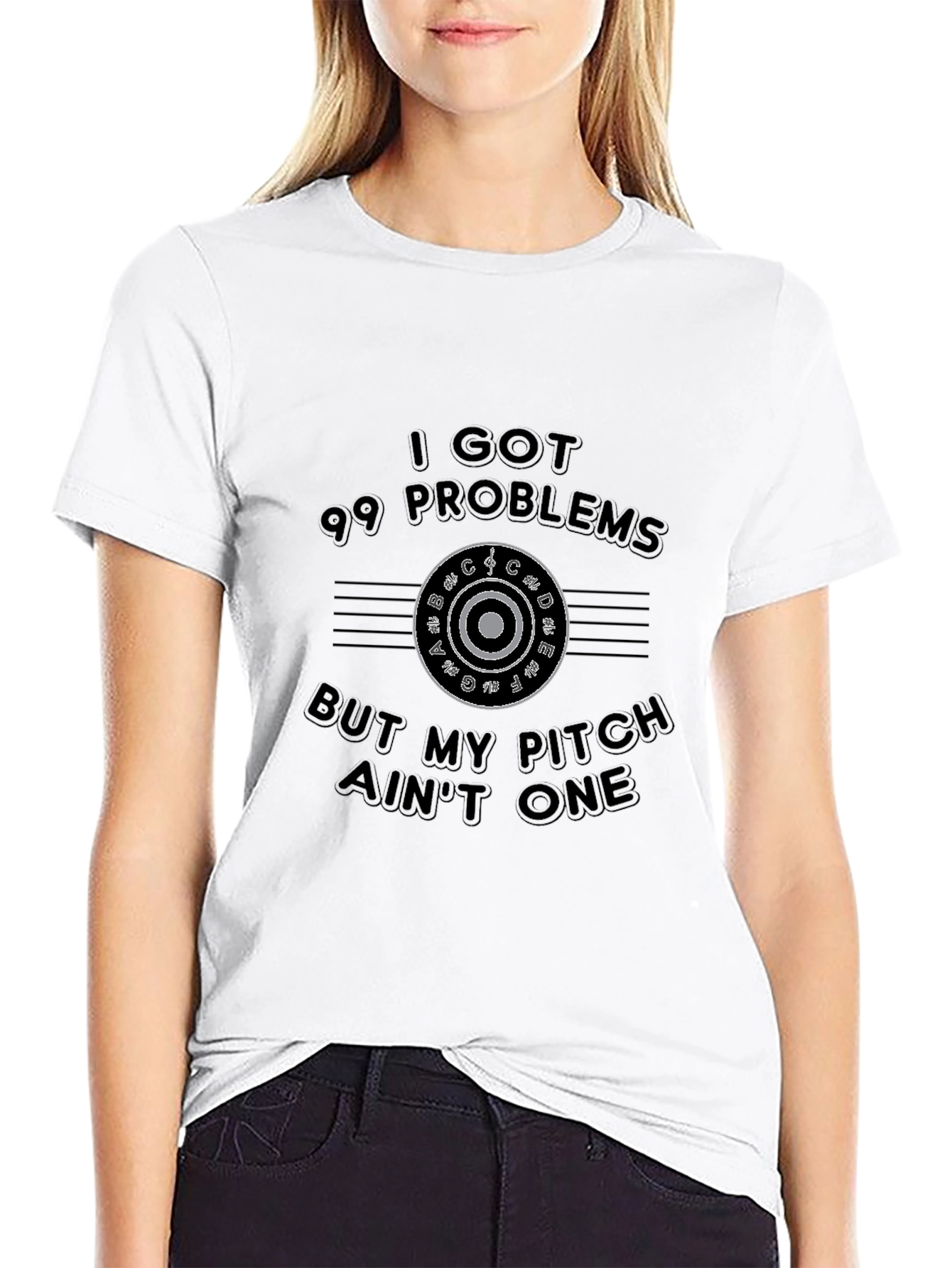 Black 99 Problems But My Pitch Ain't One T-Shirt view 9