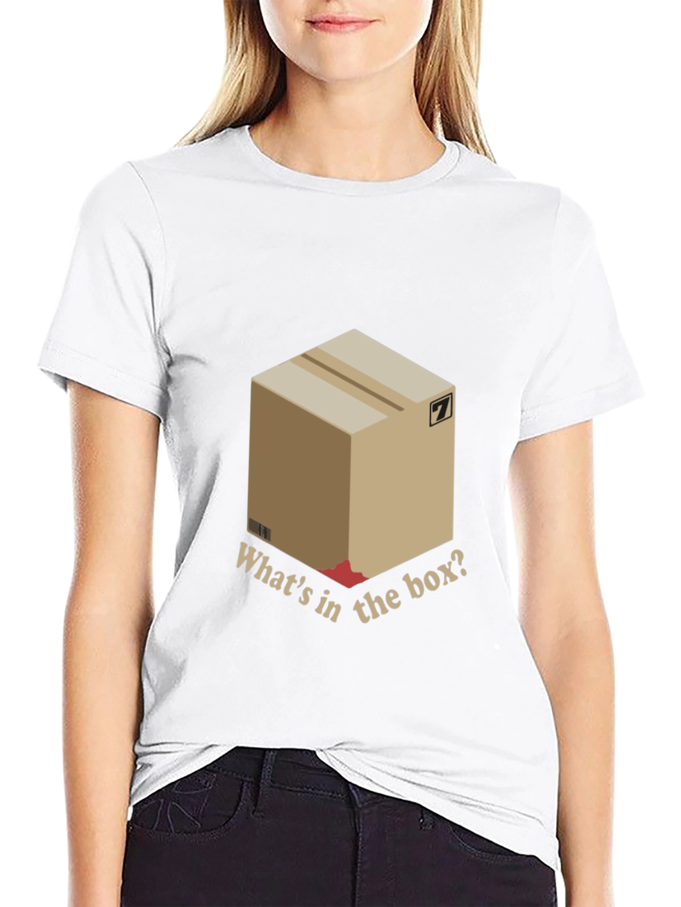 Black Mystery Box Tee - "What's in the Box?" T-Shirt view 9