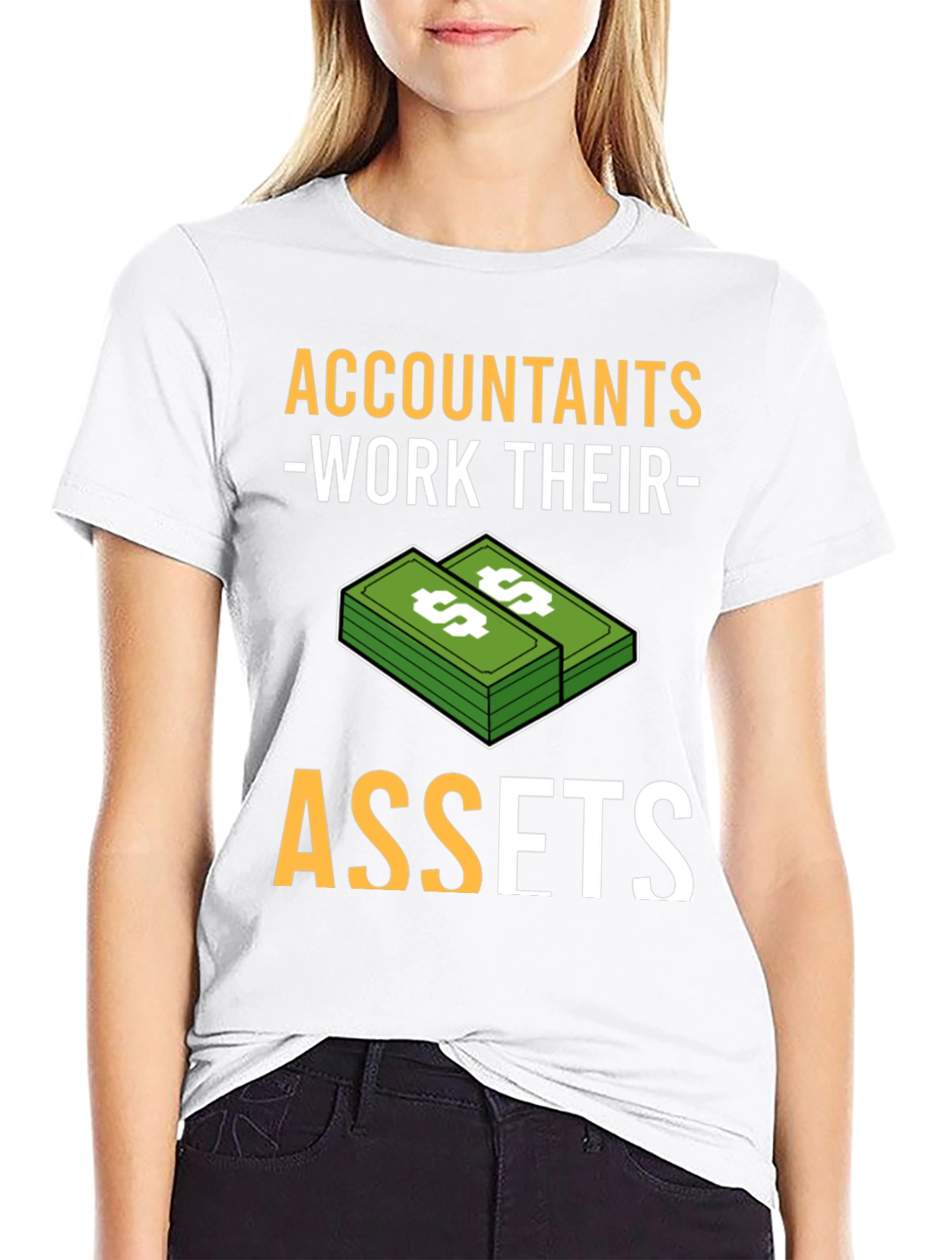 Black Accountants Work Their Assets Graphic T-Shirt view 9