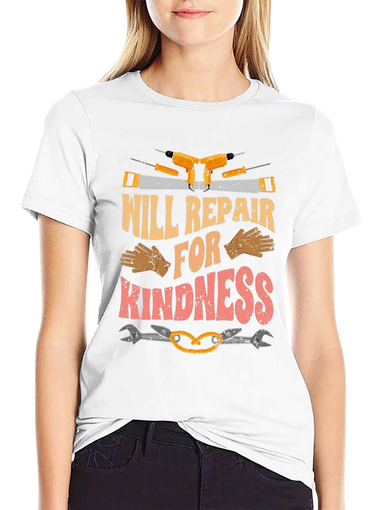 Black Will Repair for Kindness T-Shirt view 9