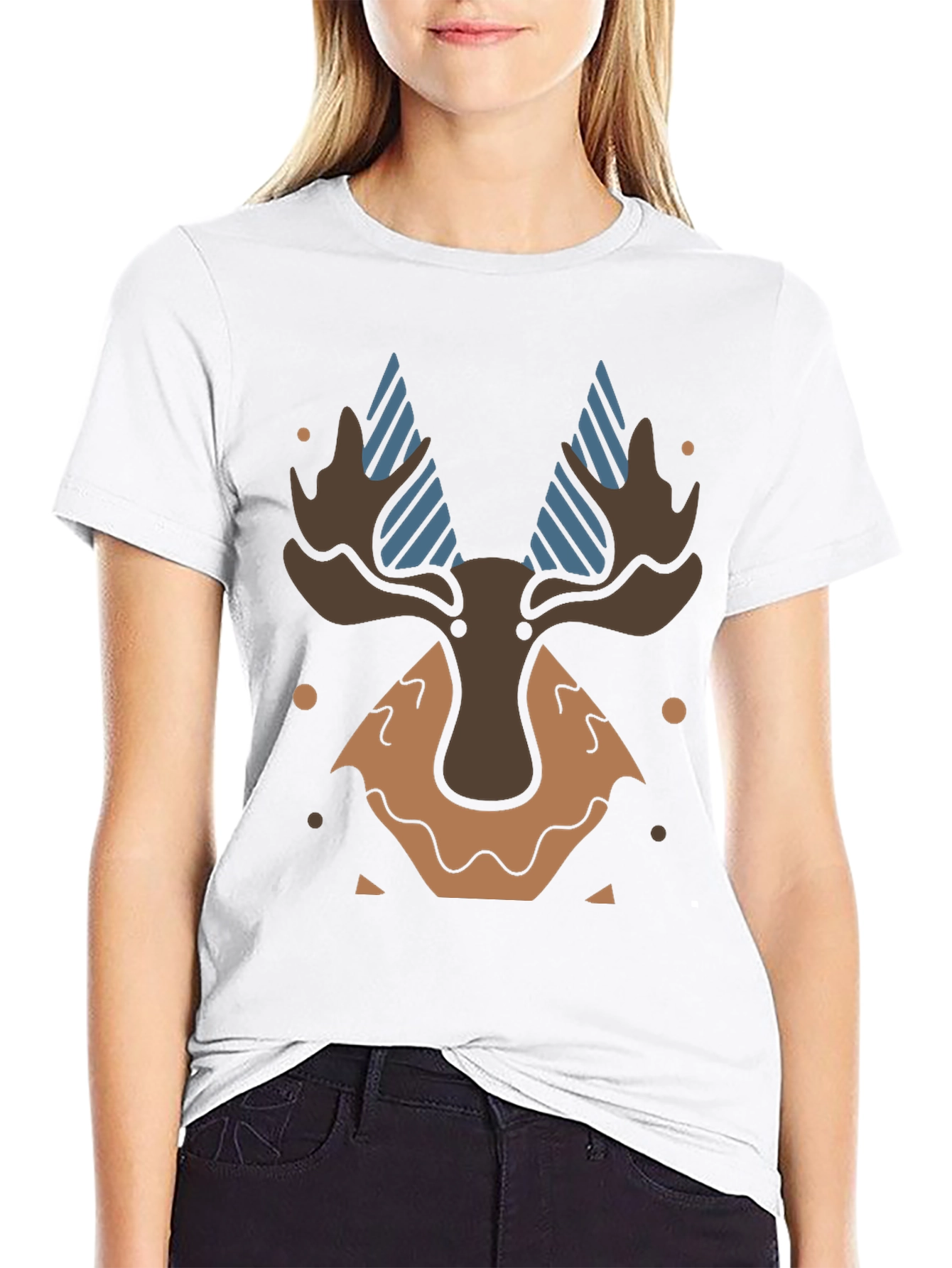 Black Moose Graphic Tee - Unique Design view 9