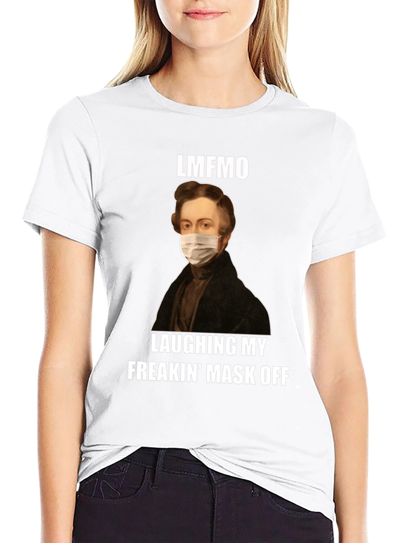 Black LMFAO Mask Off T-Shirt - Funny Novelty Tee view 9