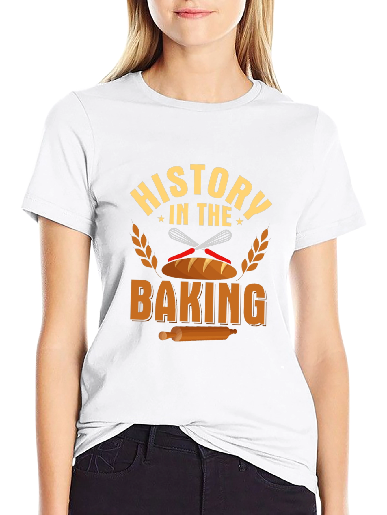 Black History in the Baking Black T-Shirt view 9