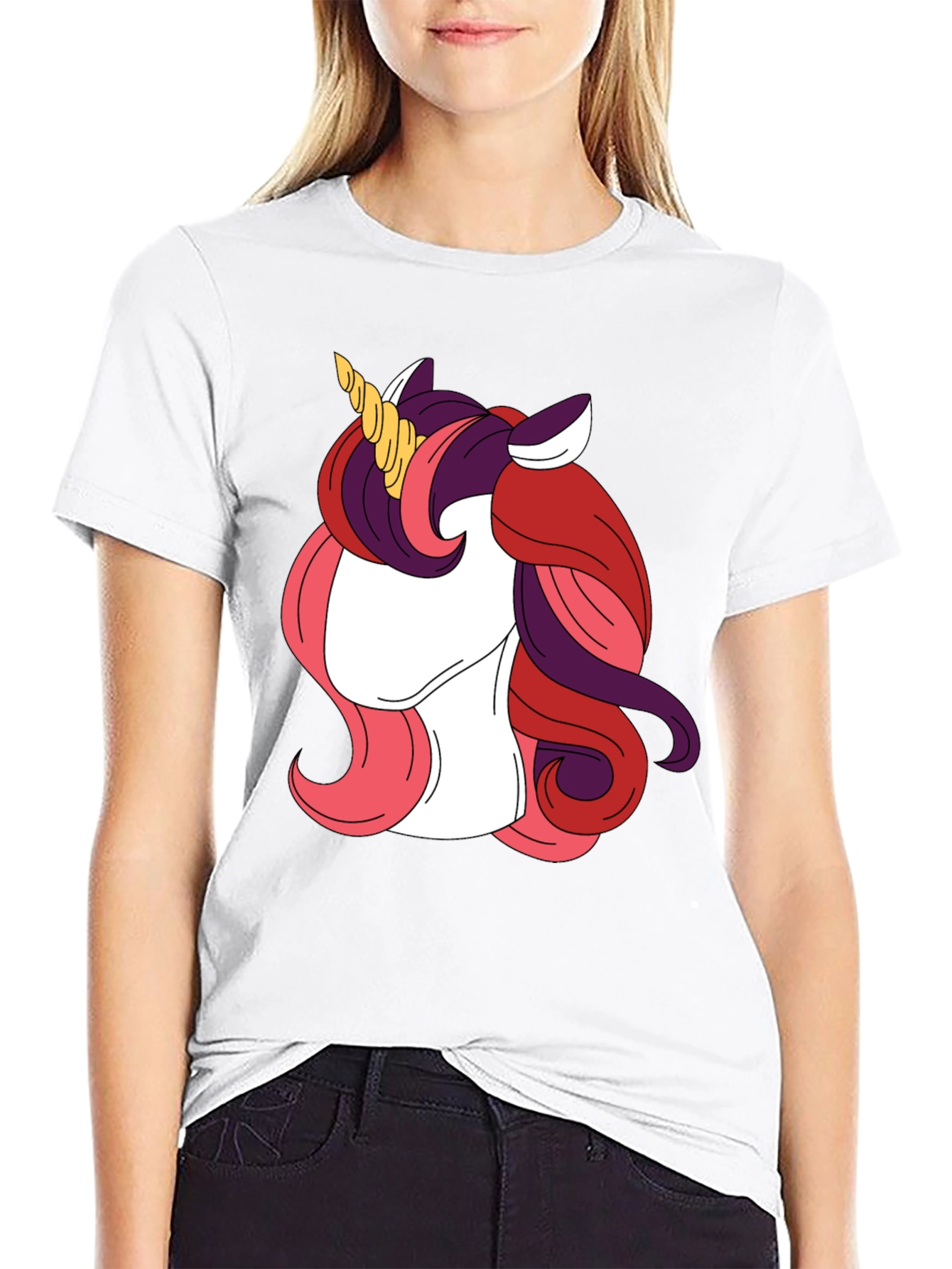 Black Unicorn Graphic Tee - Black T-Shirt view 9