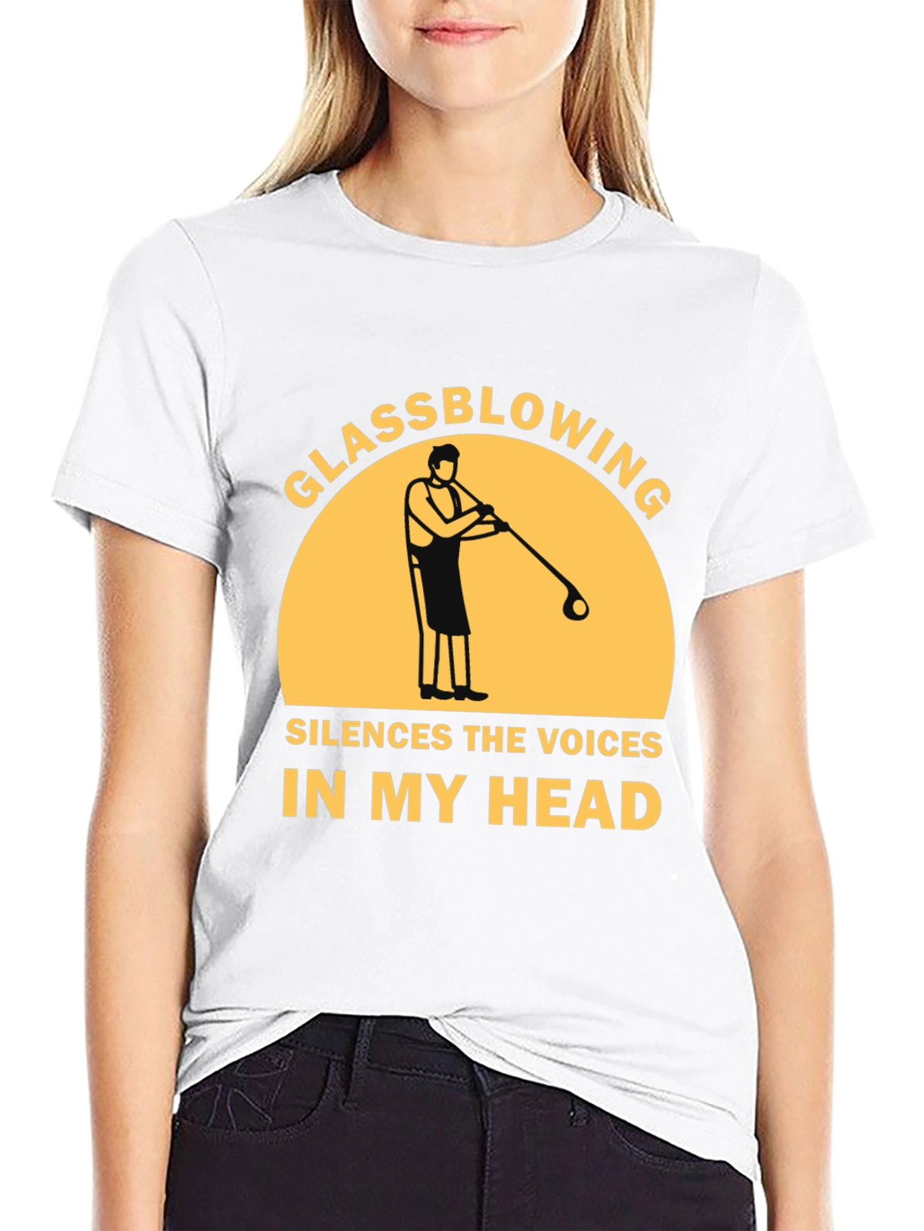 Black Glassblowing Silences The Voices T-Shirt view 9