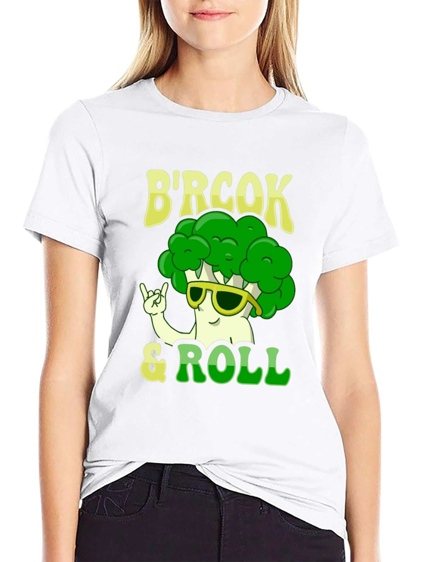 Black B'rock & Roll Broccoli T-Shirt view 9