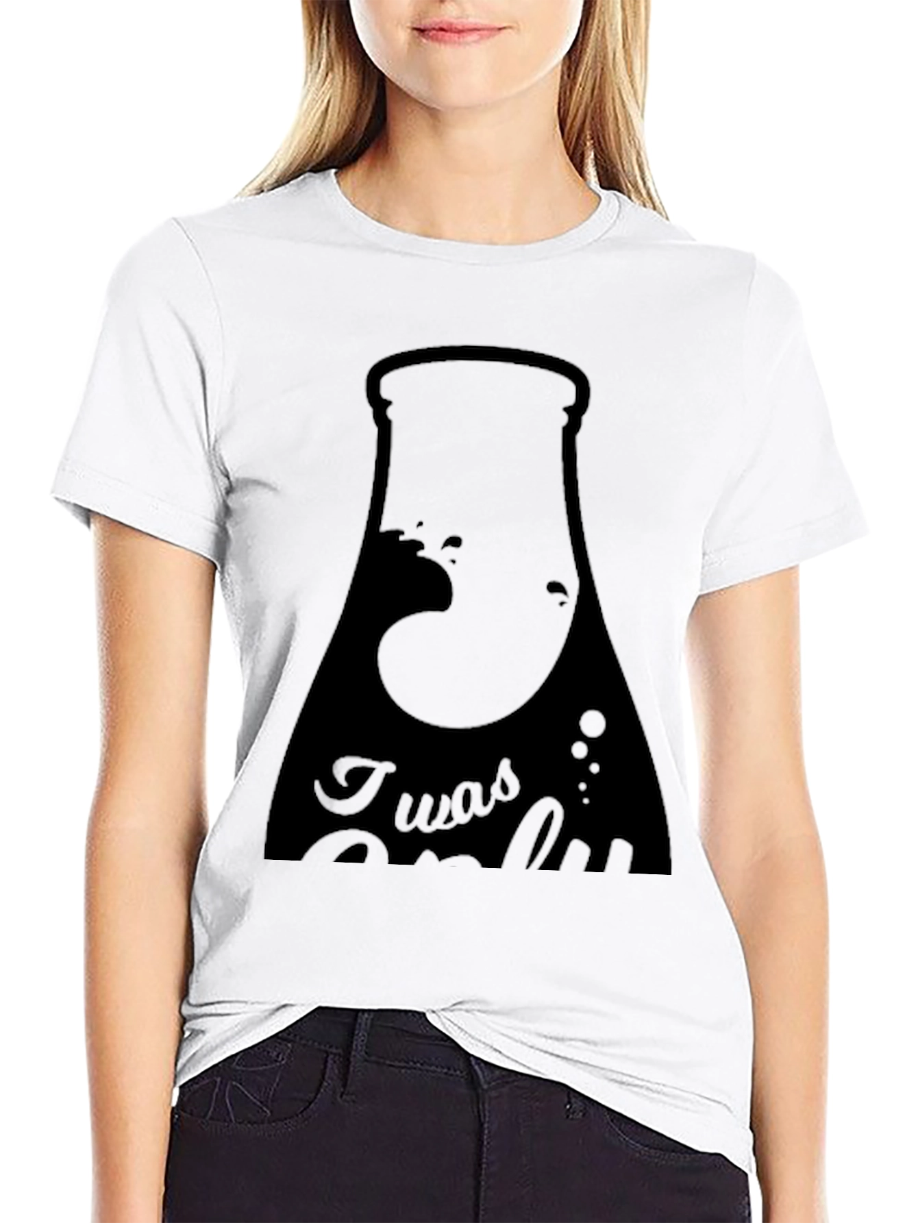 Black I was Only Testing T-Shirt view 9