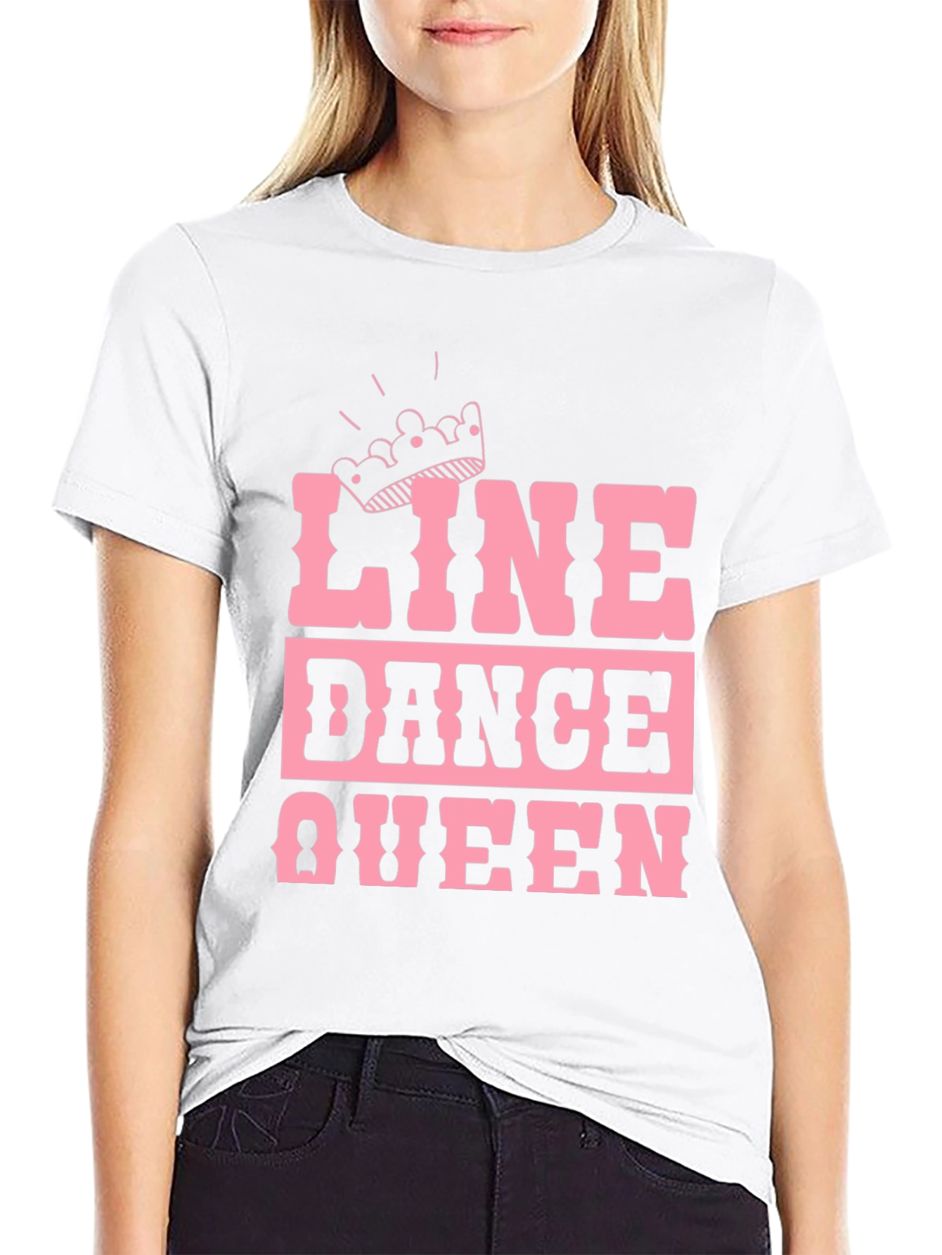 Black Line Dance Queen T-Shirt view 9