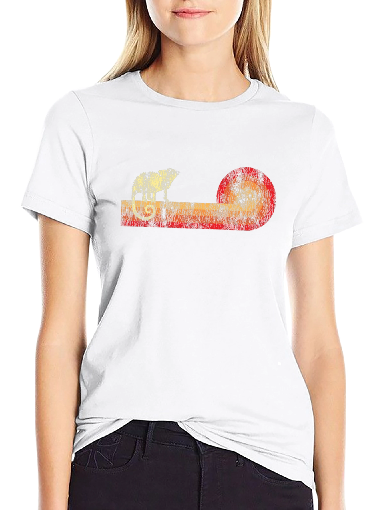 Black Capybara Sunset Graphic T-Shirt view 9
