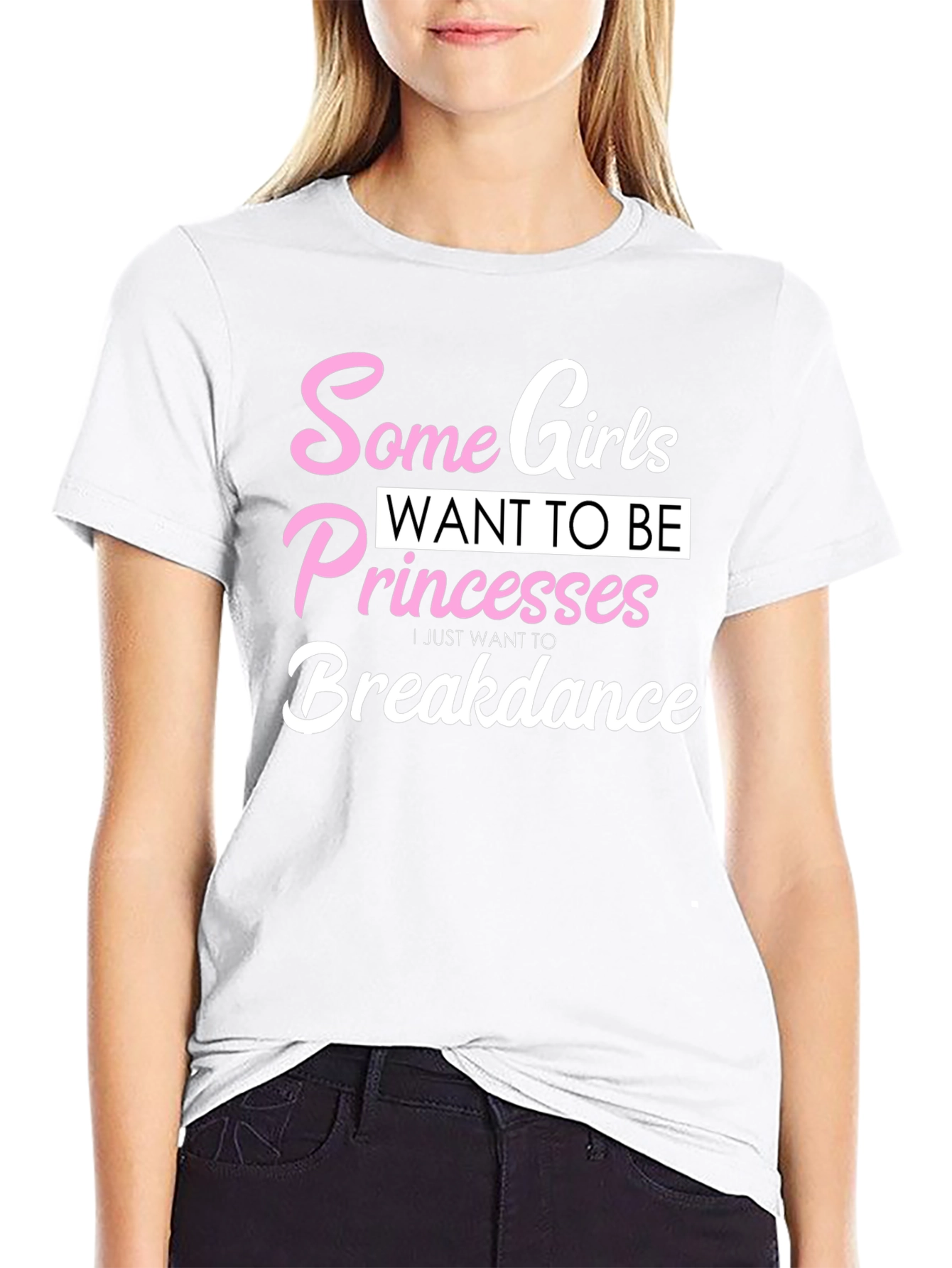 Black Breakdance Princess T-Shirt, Funny Graphic Tee view 9