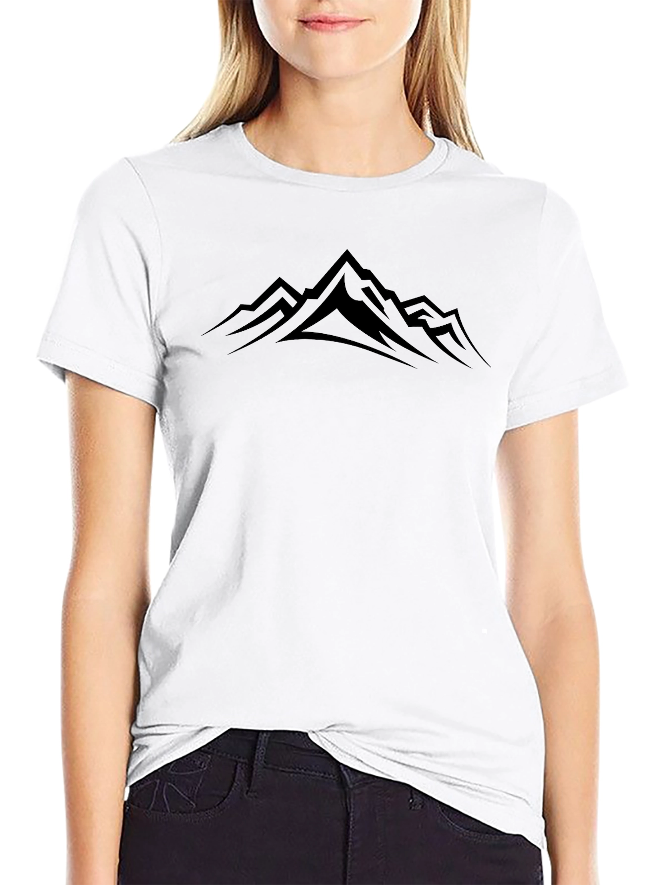 Black Men's Black Mountain Graphic Tee view 9