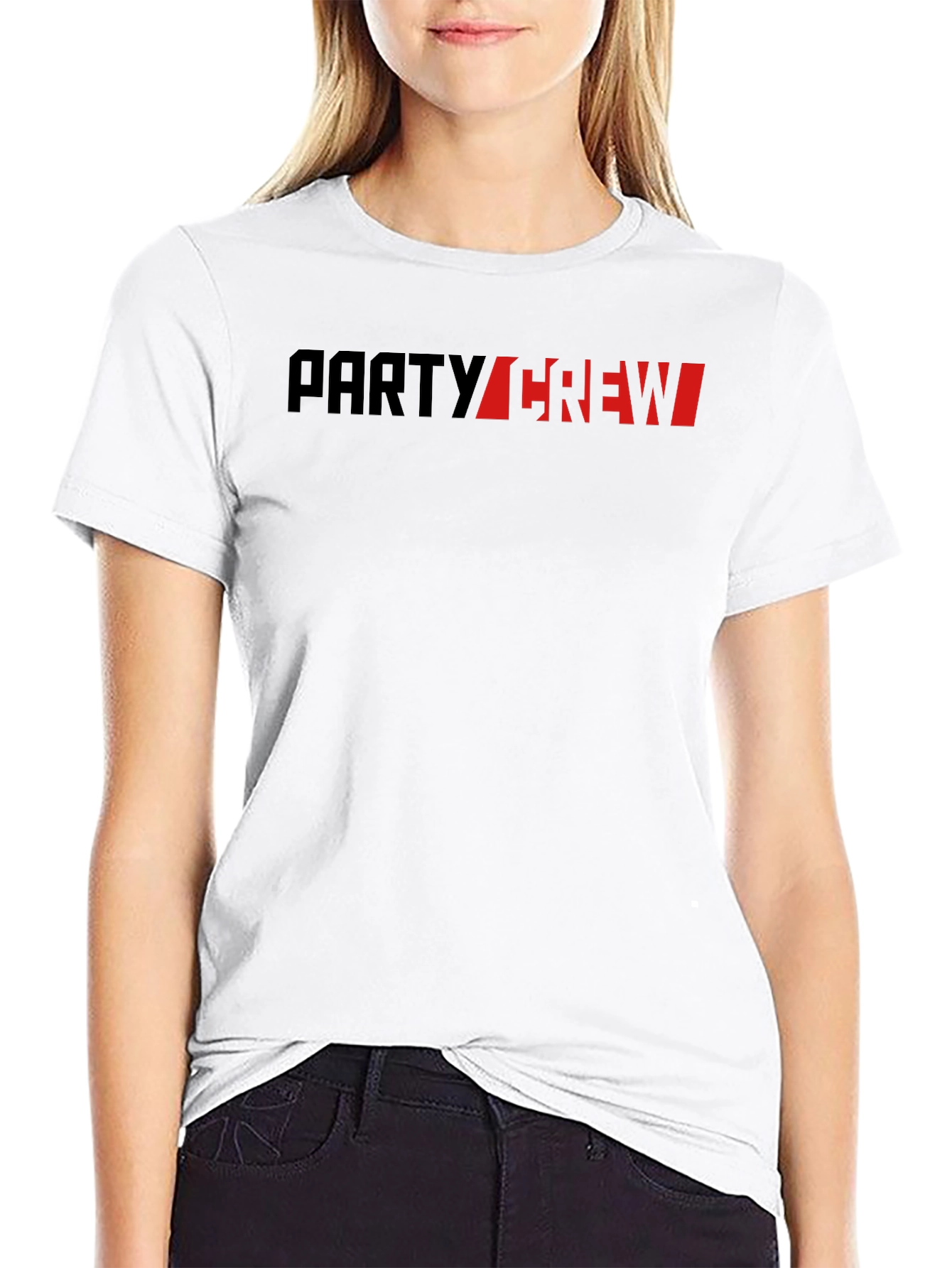 Black Party Crew Graphic Tee - Bold Style view 9