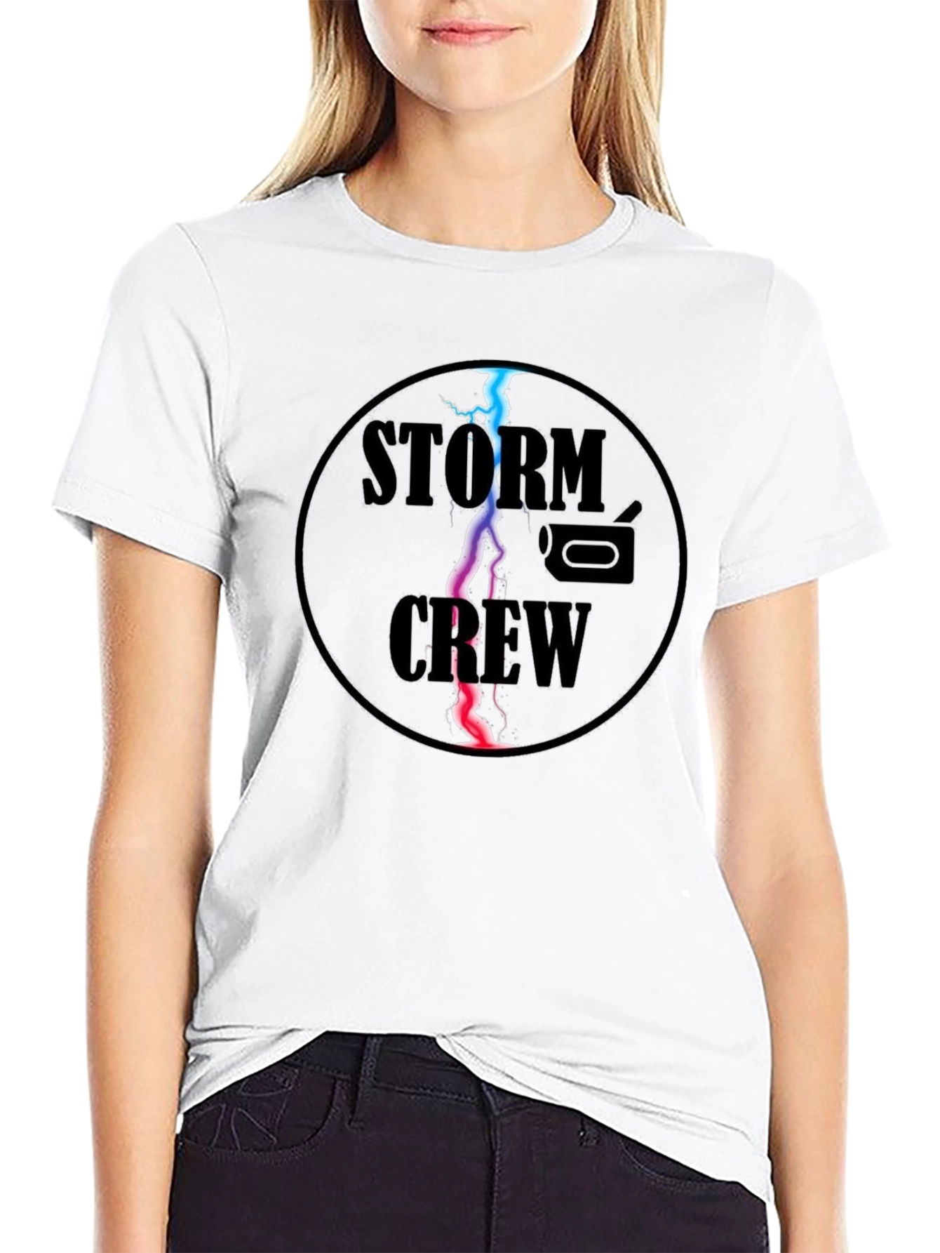 Black Storm Crew T-Shirt - Weather Chaser Tee view 9