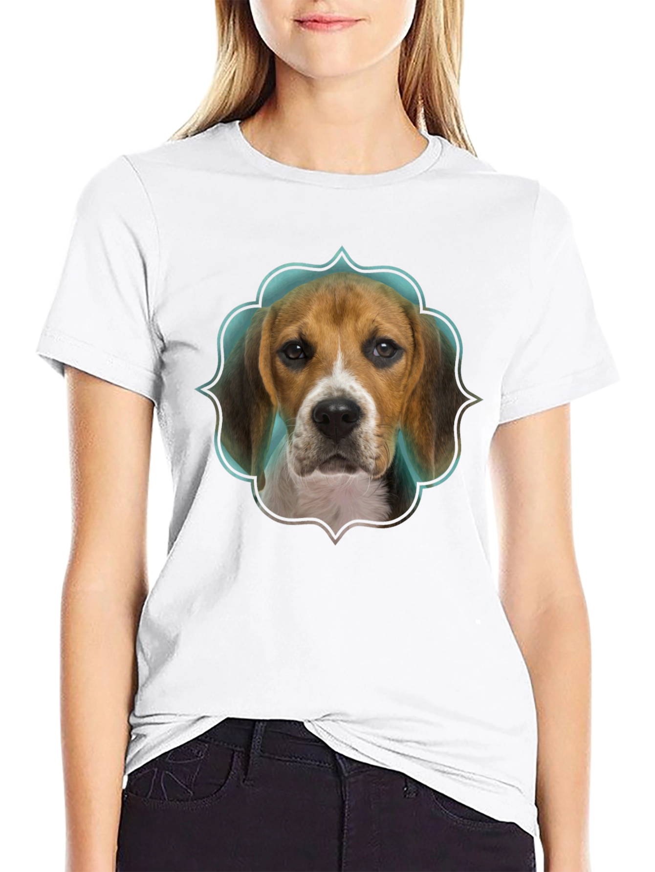 Black Beagle Dog T-Shirt - Cute Pet Graphic Tee view 9