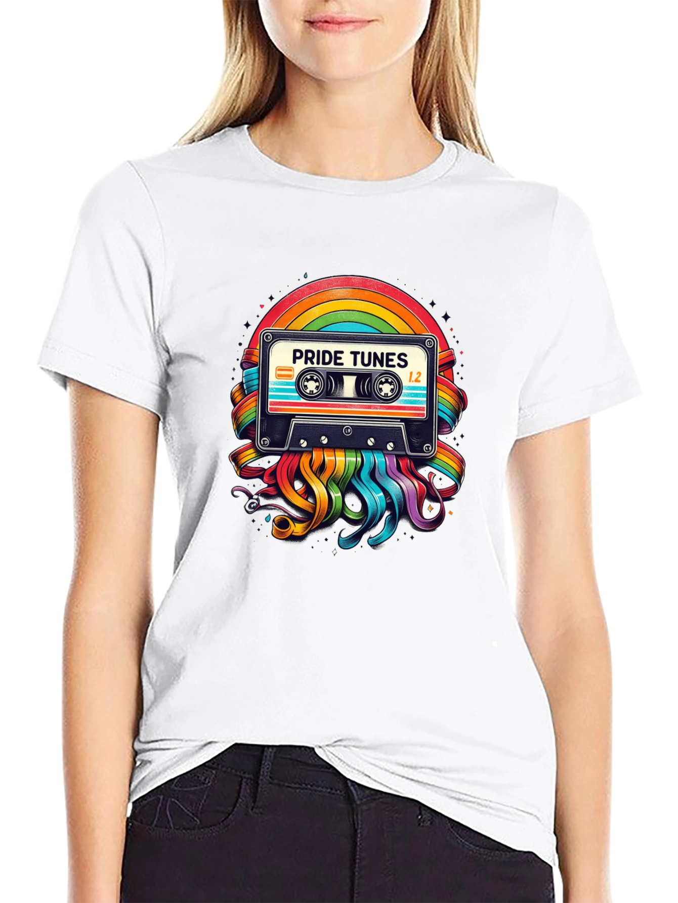 Black Pride Tunes Graphic Tee view 9