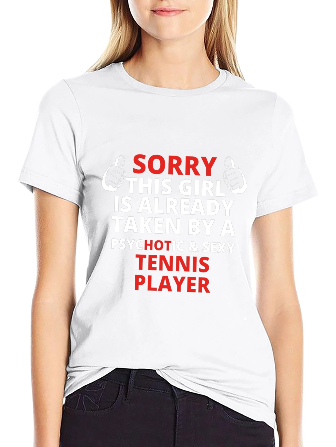 Black Funny Tennis Player Graphic T-Shirt view 9
