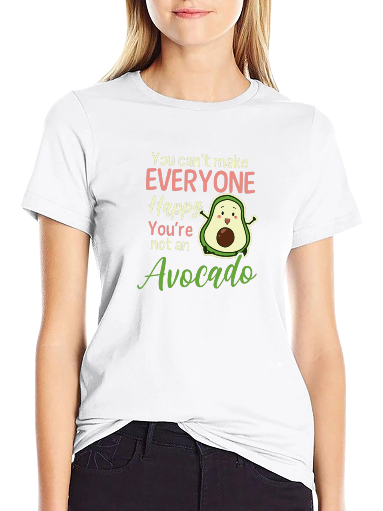 Black Avocado Lover T-Shirt: You Can't Make Everyone Happy view 9