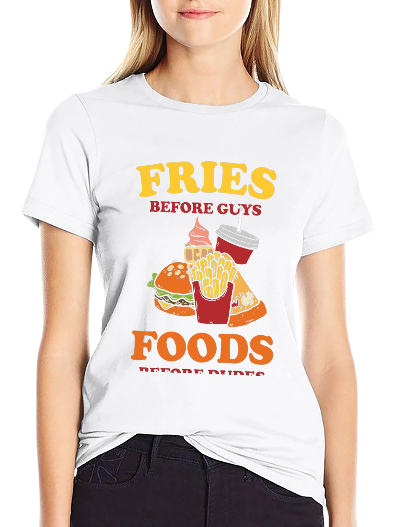 Fries Before Guys T-Shirt - Foodie Tee - 9
