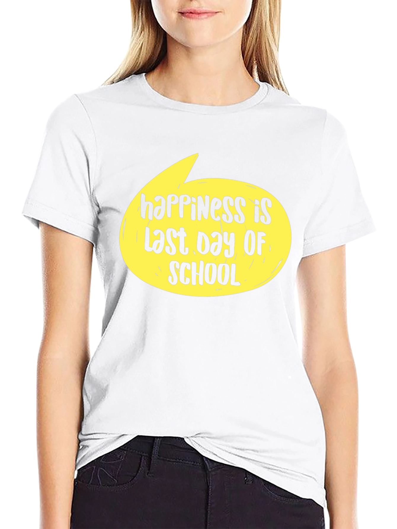 Black Happiness Last Day of School T-Shirt view 9